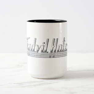 Em Dois Tons Logotipo #3 da caneca de café do hotel de Tydvil