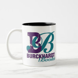 Em Dois Tons Logotipo da Burckhardt Books Caneca de Café | Pres