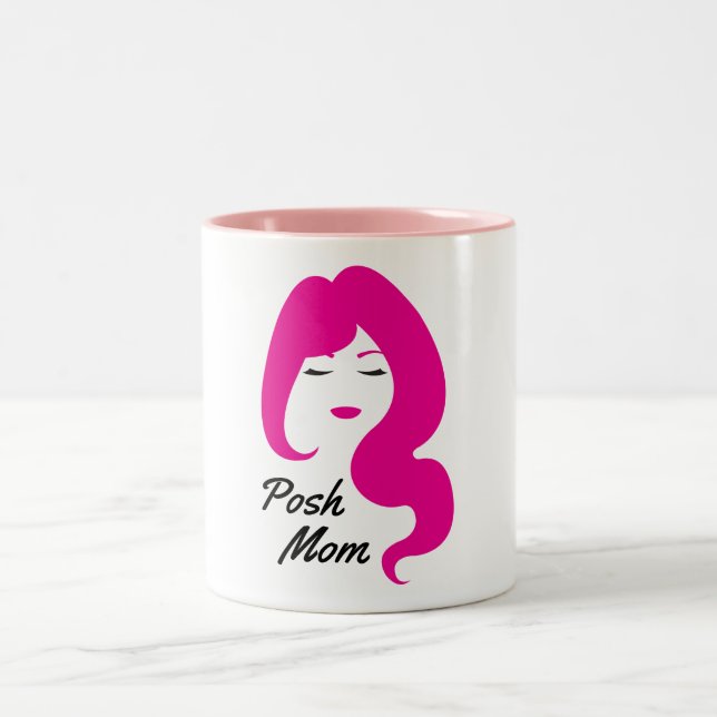Em Dois Tons Mamã fino - caneca de café de Poshmark (Centro)