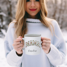 Mama Você É O Melhor Nome Caneca Moderna de Café