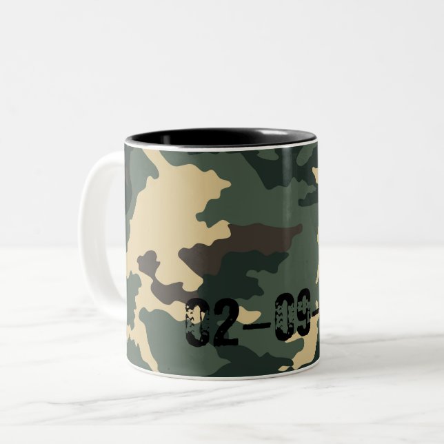 Em Dois Tons Manga de Camuflagem para Caneca de Café de iPads (Frente Esquerda)