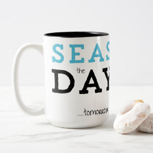 Em Dois Tons Mares a caneca de café do dia