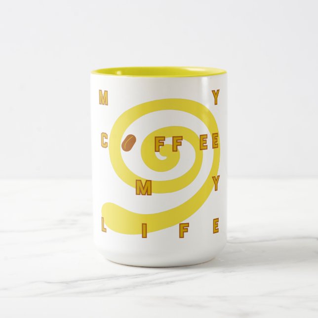 Em Dois Tons Meu Café Minha Caneca De Vida (Centro)