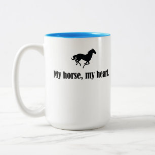 Em Dois Tons Meu Cavalo, Minha Caneca de Café (cor interior)