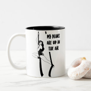 Em Dois Tons Meus planos estão acima no ar - caneca de café