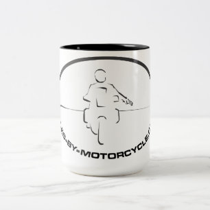 Em Dois Tons Milhas pela caneca de café da motocicleta