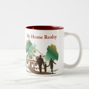 Em Dois Tons Modelo da caneca de café meu Realty Home