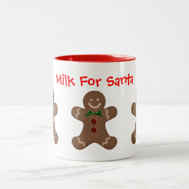 Em Dois Tons Modelo de Caneca de Café Leite Para Papai Noel