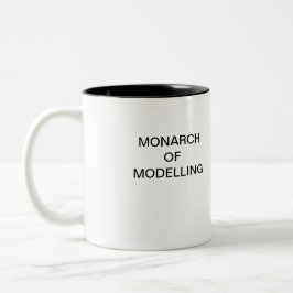 Em Dois Tons MONARCA de MODELAR a caneca de café