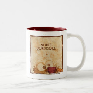 Em Dois Tons Monstro do Café - Dupla caneca de Café