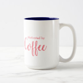 Em Dois Tons Motivado pelo café - caneca de café