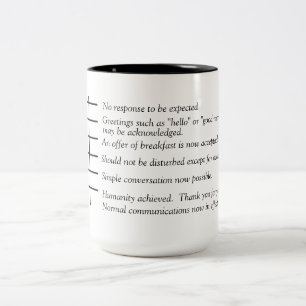Em Dois Tons Níveis de caneca do gráfico do café da humanida
