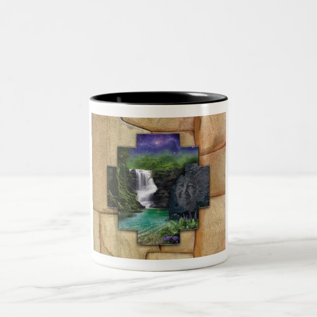 Em Dois Tons Pachamama - Caneca de Café (Centro)