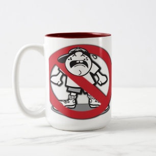 Em Dois Tons Pare a caneca de café de lamentação