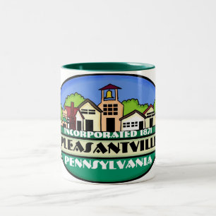 Em Dois Tons Pleasantville Pensilvânia - pequena caneca de café