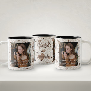 Em Dois Tons Presente de Caneca de Café com Foto para Ela