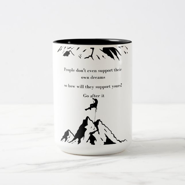 Em Dois Tons Presente de Caneca de Café Dream Chaser (Centro)