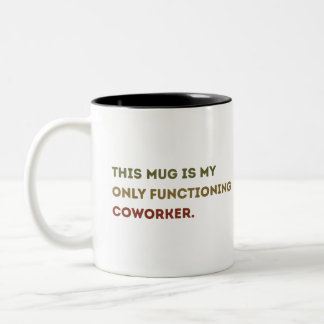 Em Dois Tons presente de caneca de café engraçada, presente de