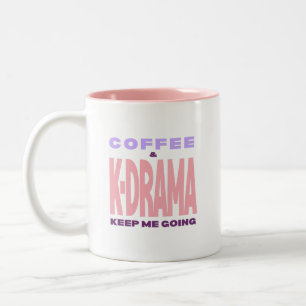 Em Dois Tons Presente de Caneca de Café para Amante de Kdrama T