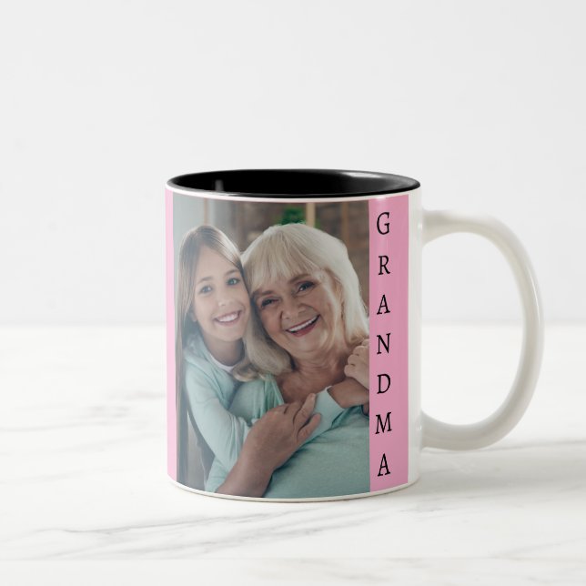 Em Dois Tons Presente perfeito para a Vovó Caneca de Café Two-T (Direita)