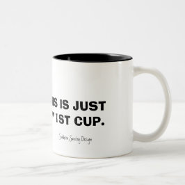 Em Dois Tons "Primeira Xícara" Caneca de Café Bicolor