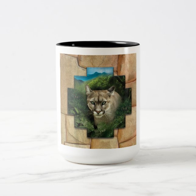 Em Dois Tons Puma - Caneca de Café (Centro)