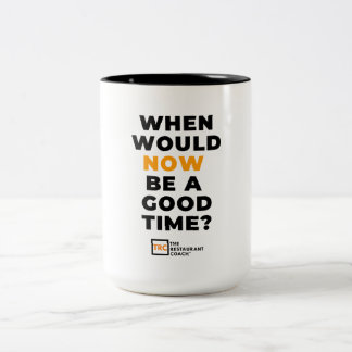 Em Dois Tons Quando AGORA caneca de café