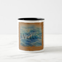 Em Dois Tons Quatro Elementos - Água - Caneca de Café
