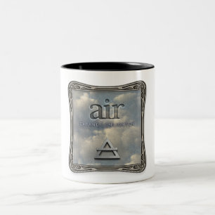 Em Dois Tons Quatro Elementos - Ar - Caneca de Café