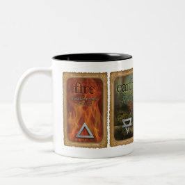 Em Dois Tons Quatro Elementos - Caneca de Café