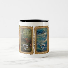 Em Dois Tons Quatro Elementos - Caneca de Café