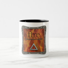 Em Dois Tons Quatro Elementos - Fogo - Caneca de Café
