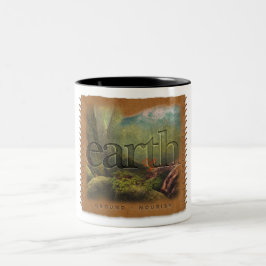 Em Dois Tons Quatro Elementos - Terra - Caneca de Café