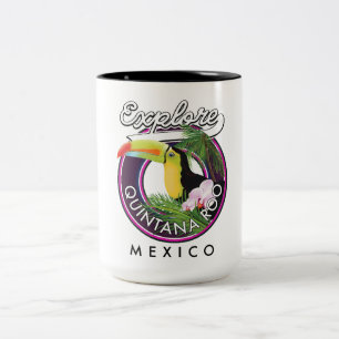 Em Dois Tons Quintana Roo praia holbox méxico. Caneca de café