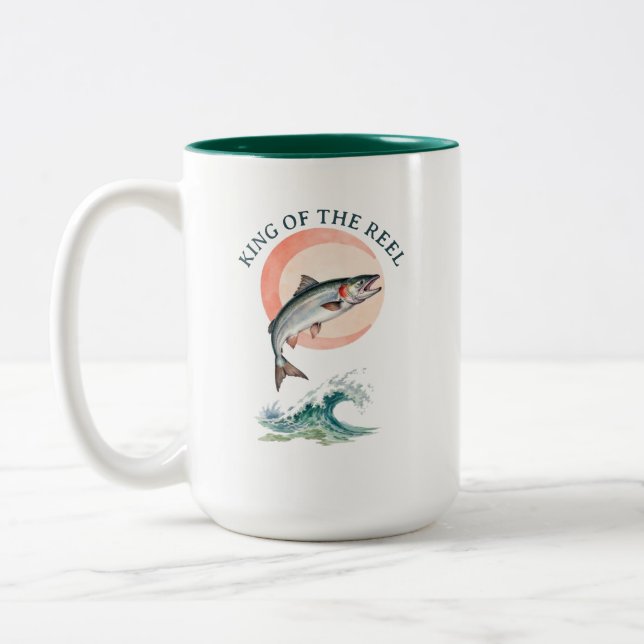 Em Dois Tons Rei da Caneca de Café Personalizada (Esquerda)