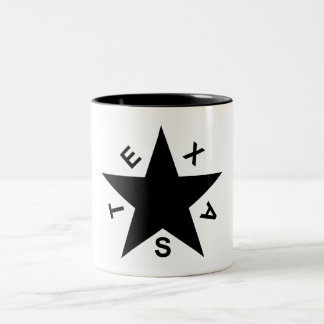 Em Dois Tons República da caneca de café de Texas