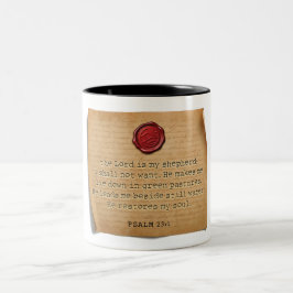 Em Dois Tons SALMO 23:1 - Caneca de Café