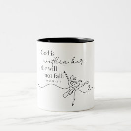 Em Dois Tons SALMO 46:5 - Caneca de Café