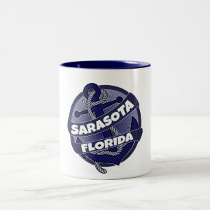 Em Dois Tons Sarasota Flórida, caneca de café