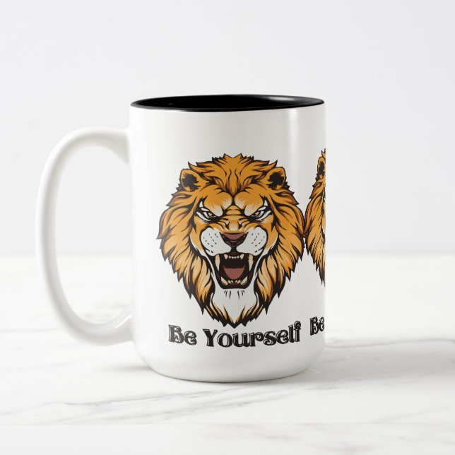 Em Dois Tons Seja você mesmo - A atitude cita a caneca de café (Esquerda)