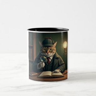 Em Dois Tons Sleuth Feline: Uma Misteriosa Caneca De Café