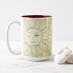 Em Dois Tons Sol intermitente - caneca de café
