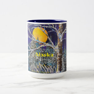 Em Dois Tons Solstice Moon 15oz ALASKA caneca de café de duas 