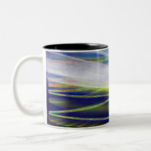 Em Dois Tons Solstício de inverno caneca de café "leve" árti