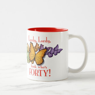 Em Dois Tons Stephanie quarenta! Caneca de café 2