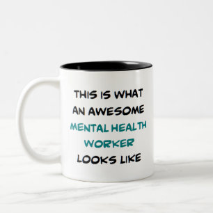 Em Dois Tons trabalhador mental incrível, caneca de café de d