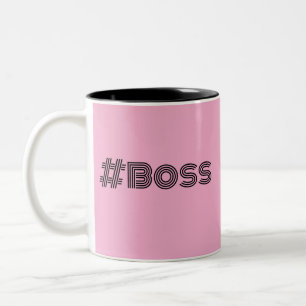 Em Dois Tons Trabalhe como uma caneca de café Design