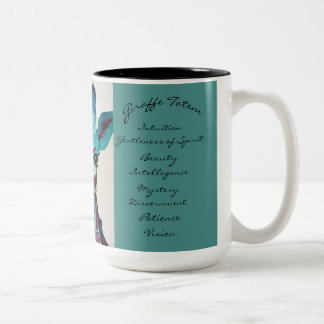 Em Dois Tons Uma de uma caneca de café amável do totem do