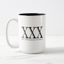 XXX meu programa é caneca de café "sexy"