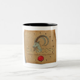 Em Dois Tons Zodíaco - Capricórnio - Caneca de Café